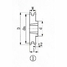 EVN ブッシングプーリー SPB 190粍 溝数1 SPB190-1