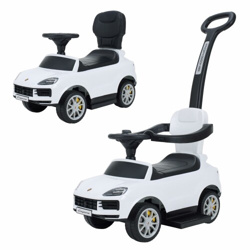 野中製造所(NONAKA WORLD) 乗用 ポルシェ カイエン 押し手付 PORSCHE 白いこと 足けり乗用手あそび 赤ちゃん用 車駕 2Way 長く使える カジキリ厚かましさ手棒 安全性のあるかばい立て付き添い人 10ヶ月～5歳 CE 生まれ落ちる日差し上げ物