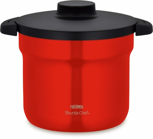 サーモス 真空保温調理器 シャトルシェフ 4.3L (4~6人用) アーバンレッド セラプロテクトコート KBJ-4502 UR|アルメリア店