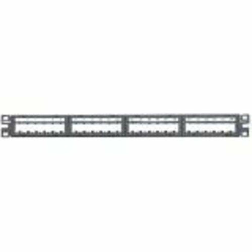 パンドウイットコーポレーション(PANDUIT) モジュラーパッチパネル枠 6ポートフェースプレートタイプ 24界面 1U CPPL24M6BLY