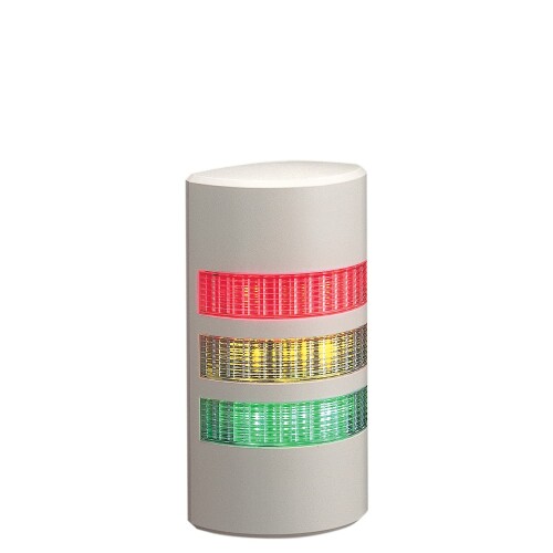 パトライト(Patlite) ウォールマウントLED積層交通信号灯 信号・円柱 WEP-302FB-RYG WEP W90×D37.5