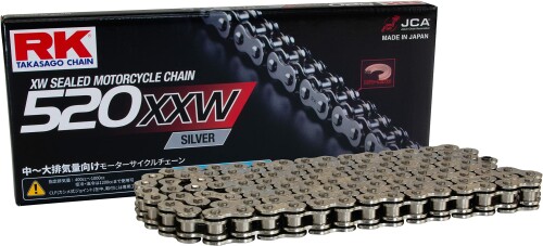 アールケー(RK) ドライブチェーン シルバーメッキ SV520XXW 130L|アルメリア店