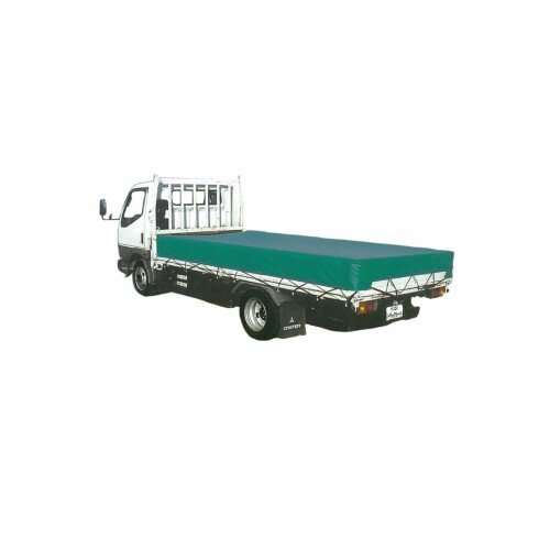 南栄工業 トラックシート中型トラック用(ゴム付20m) 260×445cm グリーン TS-40TSG