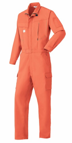 山田辰 AUTO-BI ツナギ服 秋冬用 2850 200 オレンジ色 4L