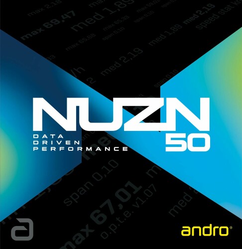 andro(アンドロ) 卓球 ラバー スピン系テンション 裏ソフト NUZN 50 クロ 2.0 110021101