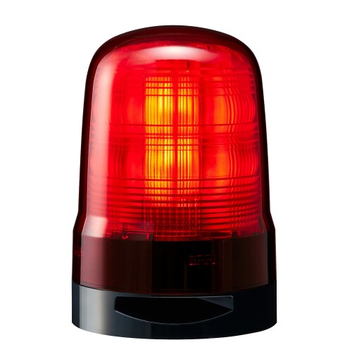パトライト/PATLITE 回転灯 SF10-M2KTB-R Φ100 AC100～240V 発光パターン（22種） 赤色 ブザー付 2点穴式取付 プッシュイン端子台｜アルメリア店