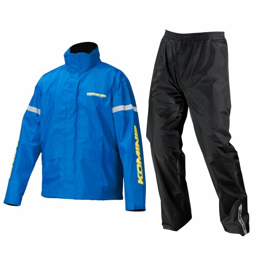 (KOMINE) バイク用 レインウエア STDレインウェア RK-543 896 雨具 カッパ 03-543 メンズ Blue 3XLB｜アルメリア店