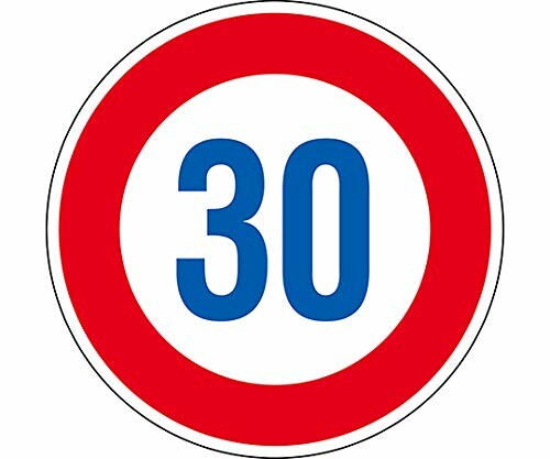 緑十字 道路標識（構内用） 制限速度３０キロ 道路３２３&minus;３０Ｋ（ＡＬ） ６００ｍｍΦ 反射タイプ アルミ製 133674｜アルメリア店