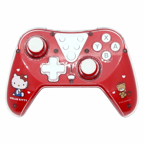 アローン(Allone) ゲーム用ワイヤレスコントローラー #Unipo サンリオキャラクターズ ハローキティ 15.5×6×10.5cm Switch2／Switch／Switch Lite／有機EL対応 レッド 有線・無線どちらも可 推しキャラ
