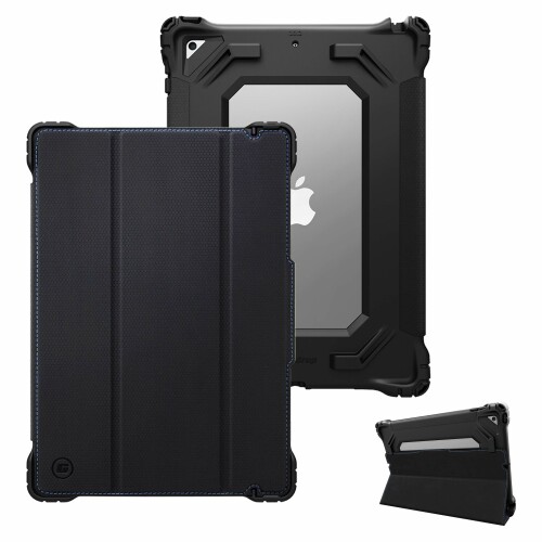 Gumdrop Cases フォリオ 容れものアップル iPad 10.2in 25.9珊 第9時人 第8時人 第7時人 事務室 商行為 落っこちるテスト作業済み 堅強 耐衝撃性 黒いこと 03A008
