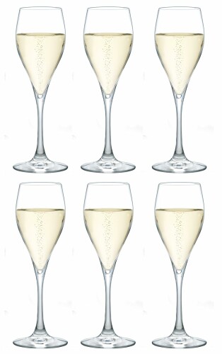 東洋佐々木ガラス シャンパングラスコレクション シャンパン 泡立ち機能付き 205ml 6個入 HSハードストロング HSプラチナ 全面イオン強化グラス 高い耐久性 安全重視設計 傷がつきにくい|アルメリア店
