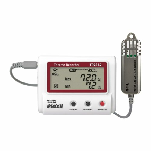 ティアンドデイ クラウド対応 高精度広範囲 温度湿度データロガーおんどとりTR72A2-S