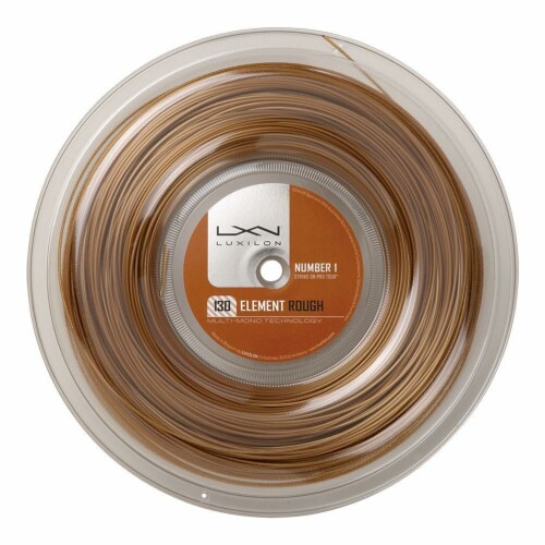 LUXILON(ルキシロン) テニス ストリング ガット 錦織圭使用 ELEMENT 125 (エレメント125) (200mリール) WRZ990106 ブラウン