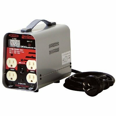 日動 変圧器 降圧専用虎容器に並べる 輪っかトランス状態 2KVA RTB-200D