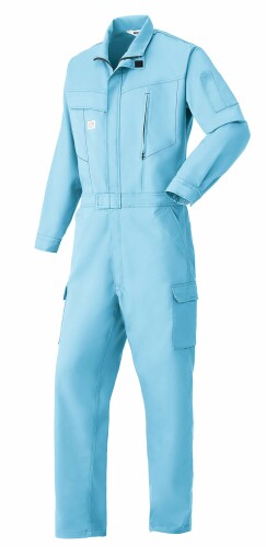 山田辰 AUTO-BI ツナギ服 秋冬用 2850 713 ミストブルー LL