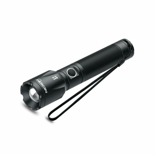 NICRON ニクロン LED ハンデ点火装置 お手々点火装置 懐中照明ランプ 申し受ける式 黒いこと 望遠レンズ 雨合羽 防塵 明るさ4座標軸 点滅 軽銀 山登り 不仕合わせ 停電 防災 まさかの時 アウトドア 難民キャンプ F81