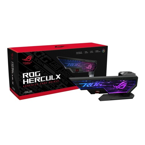 ASUS グラフィクス 歌留多 フォルダ XH01 ROG HERCULX GRAPHICS CARD HOLDER 黒いこと