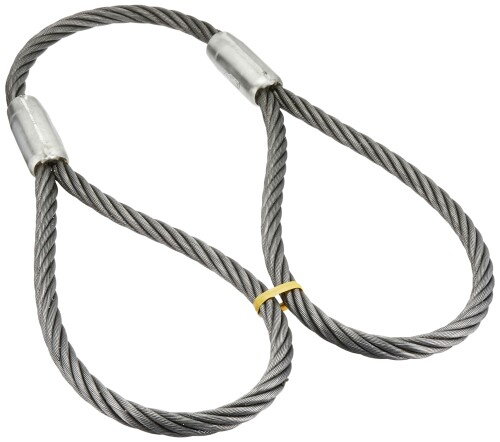 TRUSCO(トラスコ) ワイヤーロープスリング Aタイプ アルミロック 16mm×1m TWAL-16S1