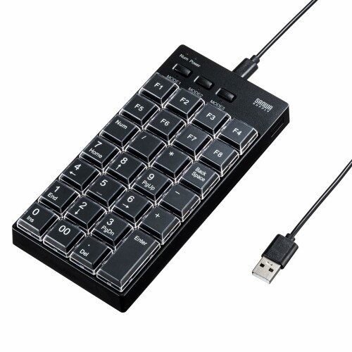 サンワサプライ プログラマブルテンキー（有線真似形） NT-26UBK