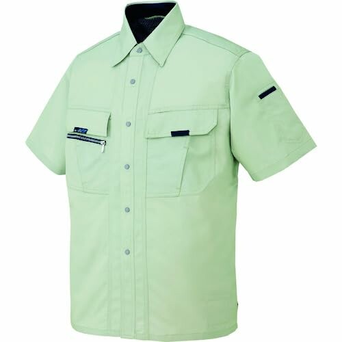 アイトス 半袖プルオーバー（男女兼用） 地びた緑であること ＳＳ AZ9037-005-SS