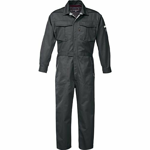 (ジーベック) つなぎ服 34007-25-L 濃灰色薄墨色 L