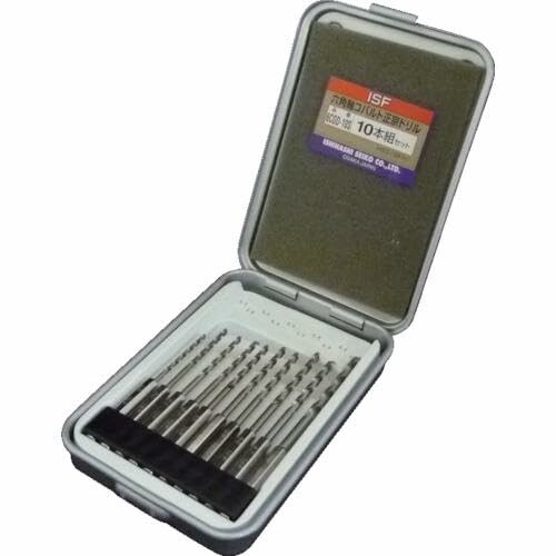 ＩＳＦ 六角軸コバルト正宗ドリル １０本組セット（スチールケース入） 6COD-10S