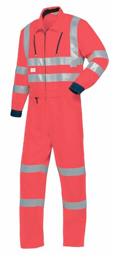 山田辰 AUTO-BI 春夏用 無条件反射型腰欠けら式つなぎ服 1-7635 RE 赤いこと 3L