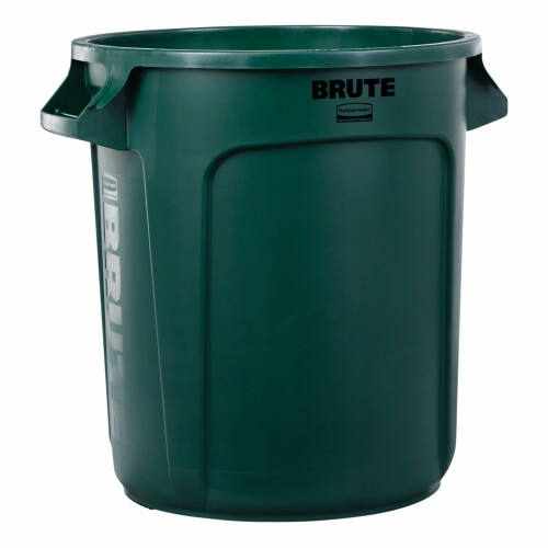 天然ゴムお手伝いさん(Rubbermaid)BRUTE 丸型容れもの 38L (10gal) 緑 フタなし RM2610UTDGN