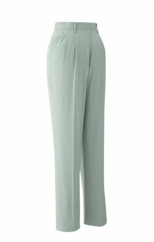 ASAHICHO レディスパンツ(ツータック) 春夏用 E7307 4 オリーブ M