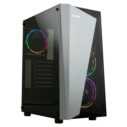 ZALMAN S4 Plus 真っただ中円柱パソコン入れもの RGB気違い 3基積み上げる CS7798