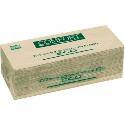 クレシア コンフォート エコペーパータオル 小判サイズ 200枚/パック ×42パック入 37181|アルメリア店