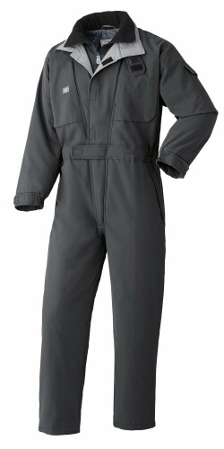 山田辰 AUTO-BI 防寒つなぎ服 秋冬用 濃灰色薄墨色 700 012 S