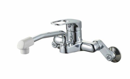 SANEI(サンエイ) キッチン用 シングル混合栓 上向きパイプ 断熱キャップ付き K27CD-13|アルメリア店