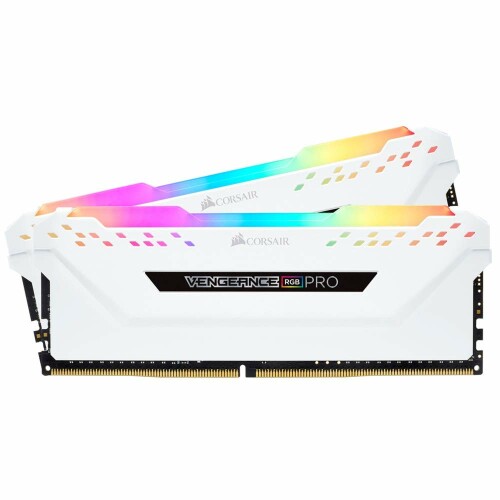CORSAIR VENGEANCE RGB PRO DDR4 記憶装置 16GB（8GB×2）最大限度3600MHz相応う Intel XMP相応う CL18 事務机とっ始めパソコン用 白いこと CMW16GX4M2D3600C18W