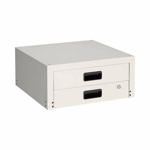 TRUSCO(トラスコ) ラビットワゴン用抽き出し2段 500×500 W色 RBW-55×