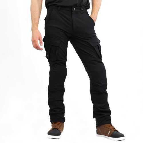 (KOMINE) バイク用 パンツ PK-7483 クールドライカーゴパンツ 07-7483 メンズ Black L|アルメリア店
