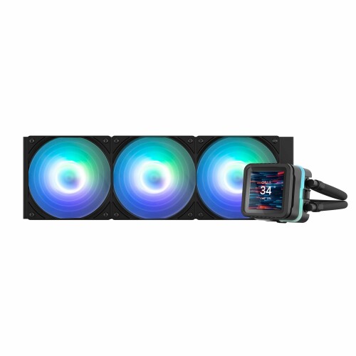 ZALMAN ALPHA2 DS A36 Black 2.73in IPS液晶見せびらかす積み上げる 360粍 飾り気のない水冷中央処理装置空調設備 黒いこと HS1508