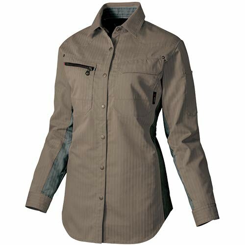 AITOZ アイトス レディース長袖シャツ (春夏用) AZ30645 024 モカ M
