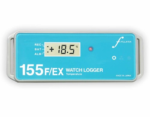 WatchLogger(藤田電機製造所) 資料ロガー 超低気温用 (-80[度]～80[度]相応う・雨合羽・NFCメール交換) KT-155F/EX(LED)