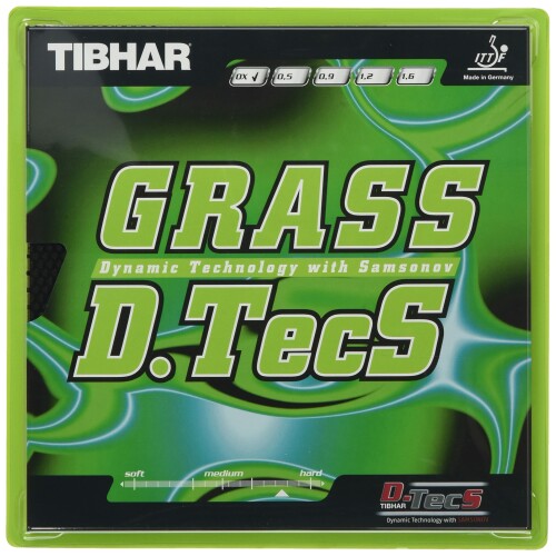ティバー(TIBHAR) 卓球 ラバー グラスディーテックス ハイテンション粒高 BT018740 黒 0.5