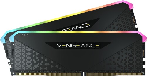 CORSAIR VENGEANCE RGB RS DDR4 記憶装置 32GB（16GB×2）最大限度3200MHz相応う Intel XMP相応う CL16 事務机とっ始めパソコン用 黒いこと CMG32GX4M2E3200C16