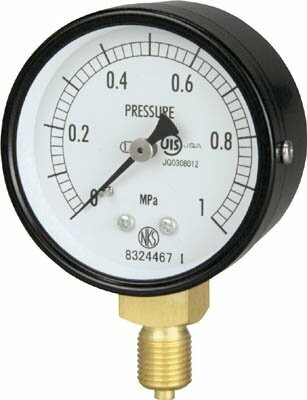 長野計器(Nagano instrument) 普通形圧力計 A枠立型 Φ60最小目盛0.200 AA10-121-10.0MP