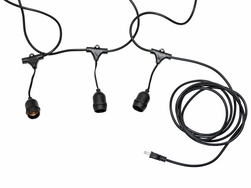 幟旗屋細工所(Noboriyakobo) 物の具 44563 提燈ソケット 3個用 LED可 1枚 ｺｰﾄﾞ長さ約2M/ｿｹｯﾄ旗がしらさ7珊/あき場所130珊