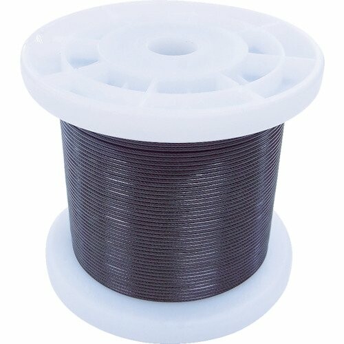 ニッサチェイン 黒コーティングワイヤロープ 1.5mm×100m TSY15VBK