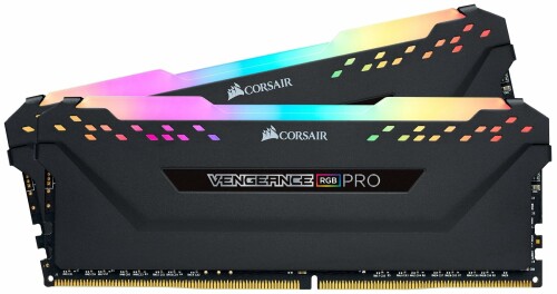 CORSAIR VENGEANCE RGB PRO DDR4 メモリ 16GB(8GB×2)最大3600MHz対応 Intel XMP対応 CL18 デスクトップPC用 ブラック CMW16GX4M2D3600C18|アルメリア店