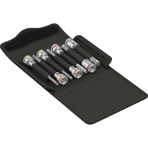 WERA ヴェラ 7点組 銀輪確保 検査と修理用 HEX TORX ビットソケット書き割り 004176