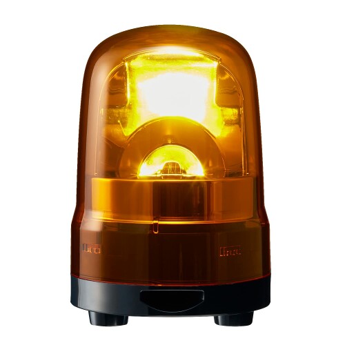パトライト(PATLITE) 回転させる灯 SKH-M1肺結核-Y Φ100 DC12~24V 黄味がかった 呼びりん付 プッシュイン端子台