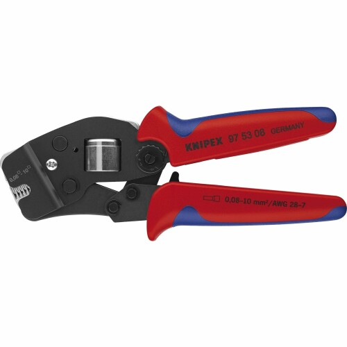 KNIPEX クニペックス ワイヤーエンドスリーブ用 圧着ペンチ 0.08-10mm2 コンフォートハンドル 9753-08|アルメリア店