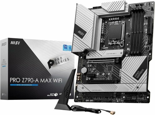 MSI PRO Z790-A MAX WIFI 第14/13/12時人Intel LGA1700 Core中央処理装置相応う DDR5 Z790心付け書き割り ATX 母ちゃんゲーム盤 MB6305