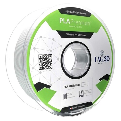 TAGin3D PLA割り増し金細糸 3D印刷機用 2.85粍径 白いこと PLA PRM-2.85WT